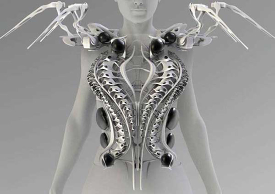 基于英特爾芯片的3D打印智能蜘蛛機(jī)械衣