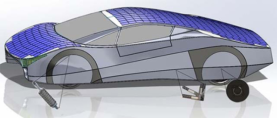 EVX公司推出含有3D打印部件的immortus太陽(yáng)能跑車