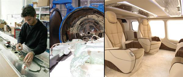 MAG在豪華直升機內(nèi)飾產(chǎn)品中安裝3D打印零部件