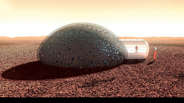 法國科學(xué)家設(shè)計(jì)出3D打印火星人類居所方案