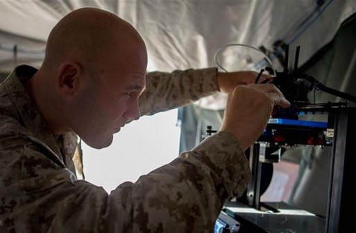 美海軍陸戰(zhàn)隊采用invent3D打印機打印軍用零部件