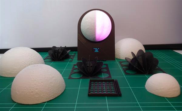 3D打印的“超級(jí)月亮”——多功能月相時(shí)鐘發(fā)布