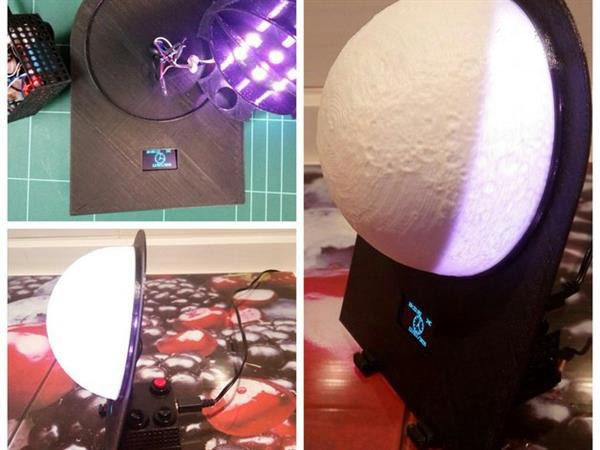 3D打印的“超級(jí)月亮”——多功能月相時(shí)鐘發(fā)布