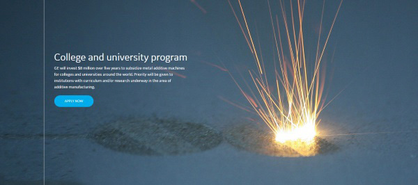 GE增材教育項(xiàng)目開始接受學(xué)校的3D打印機(jī)申請(qǐng)