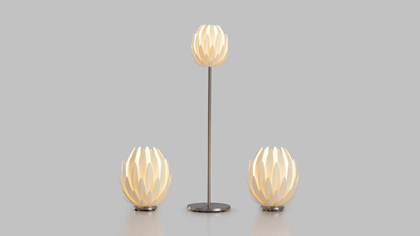 芬蘭藝術(shù)家推出3D打印的蓮花燈Lily Light