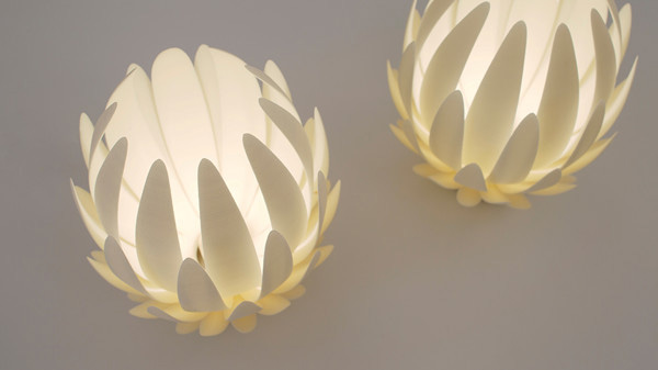芬蘭藝術(shù)家推出3D打印的蓮花燈Lily Light