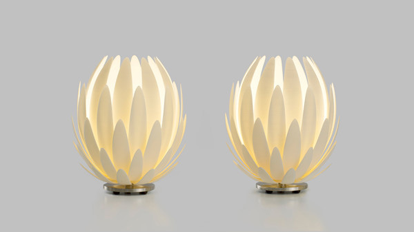 芬蘭藝術(shù)家推出3D打印的蓮花燈Lily Light