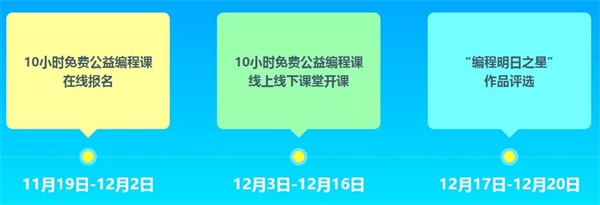 2018全球編程1小時活動大幕將啟，童程童美10小時免費編程課重磅推出！